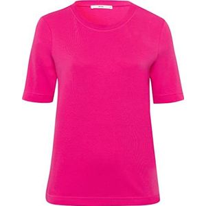 BRAX Dames Style CIRA Cotton Interlock Jersey Uni T-shirt, Flush, 46, FLUSH, 46