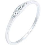 Elli DIAMONDS Ring Dames Verlovingsring Bridal met Diamant (0.07 ct) in 925 Sterling Zilver