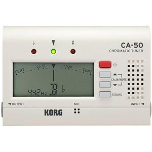 KORG CA-50 chromatische draagbare zaktuner - wit