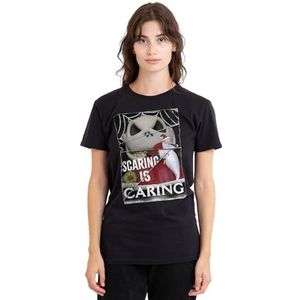 The Nightmare Before Christmas Scaring is Caring dames T-shirt, zwart, medium, Zwart, M