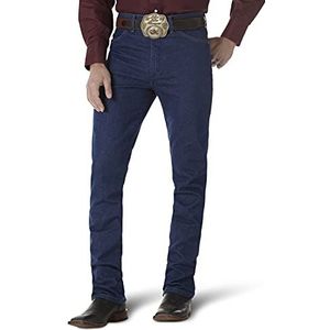 Wrangler Heren Cowboy Cut Stretch Slim Fit Jeans, Voorgewassen Indigo, 40W / 30L