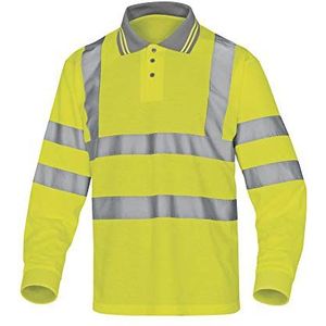 Delta Plus METEOJAXG waarschuwingsbescherming poloshirt gemaakt van polyester, neongeel, maat XL, 10 stuks