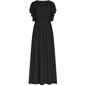 APART Fashion lange chiffonjurk, zwart, 44