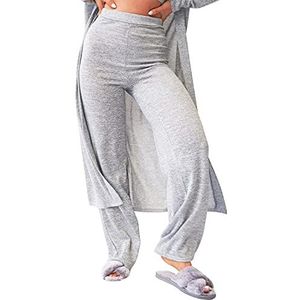 OHS Dames Jersey Flares, Grey-MED Yoga Pants, Medium