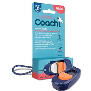 Coachi Multi-Clicker, dog Accessory, Volume Control with 3 Settings, Easy to Click, Adjustable Wrist Strap, Dog Clicker, For Dog Training, Including Sensitive Dogs and Puppies.