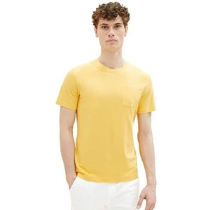 TOM TAILOR Heren 1036319 T-shirt, 16719-Corn Yellow, M, 16719 - Corn Yellow, M