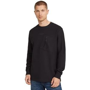 G-Star RAW Tweeter pkt Long Sleeve, Zwart (Dk Black D25167-d617-6484), XS
