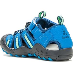 Kamik Crab Platte sandalen voor kinderen, uniseks, blauwgroen, 26 EU