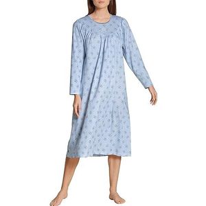 CALIDA Dames zacht katoenen nachthemd, allure blue, standaard
