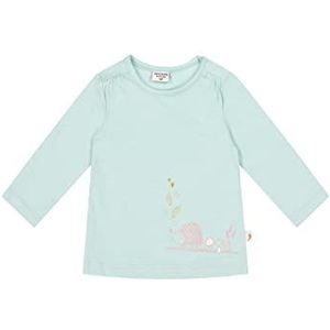 SALT AND PEPPER Babymeisjes shirt met lange mouwen egels van biologisch katoen kleine kinderen t-shirt set, soft mint, normaal