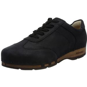 Woody Heren Sam houten schoen, Nero, 47 EU, zwart, 47 EU