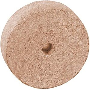 Honsell 79418 speksteen onbewerkt met gat, donuthanger in de kleur bruin, met 6-7 mm gatboring, ca. 3,5 x 3,5 x 1 cm groot, van zacht gesteen, ook ideaal voor kinderen, kleurrijk, één maat.
