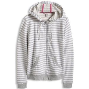 Esprit Sports grote maat dames sport sweatshirt Cardigan in strepenlook