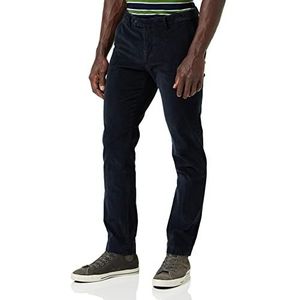 Hackett London Heren Cord Chino Broek, Navy, 35W/34L