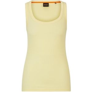 BOSS C_Ematite T-shirt voor dames, Light/pastel Yellow743, XS
