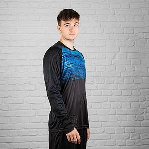 HO Soccer Unisex Jersey PHENOMEON LS Zwart/Blauw Torwarttrikot, blau, M, Zwart