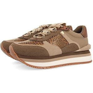 Gioseppo Lamont dames sneakers, taupe, maat 39, Taupe, 39 EU