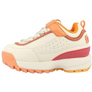 FILA Disruptor E Cb TDL Sneakers voor meisjes, Marshmallow Shell Coral, 19 EU