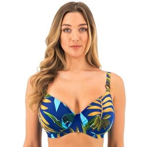 Fantasie Pichola-bikinitop met beugel voor dames, Tropisch Blauw, 75E