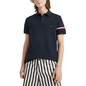 Tommy Hilfiger S/S polo's voor heren, Blauw (Woestijnhemel), S