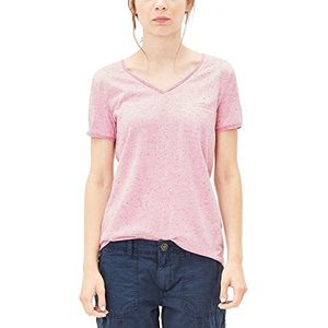 s.Oliver 14707325725, T-shirt met korte mouwen voor dames, roze (hibiscus melange 44w0), 32