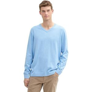 TOM TAILOR heren trui, 37092 - Sky Blue Dark Melange, XXL