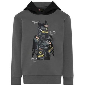 LEGO Batman sweatshirt jongens met capuchon - 100% katoen - LWSTORM 614, 571, 110 cm