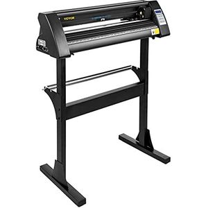 VEVOR Snijplotter 720mm Vinyl Snijplotter Handmatige Snijmachine Plotter Snijmachine Snijden Vinyl Snijder Hoge Precisie Cutter Plotter SignMaster Software Inclusief Zwart