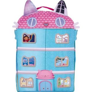 Schmidt Spiele 42804 Gabby's Dollhouse poppenhuis met 3 figuren en lift, 41 cm pluche figuur, meerkleurig