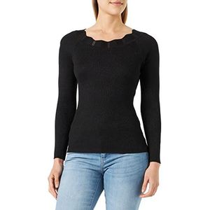 ICHI Dames IHMOPAZ LS2 pullover, 194008/zwart, XXL