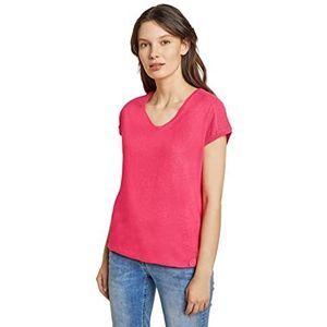 Cecil dames linnen shirt, strawberry red, S