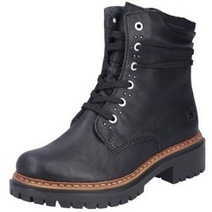 Rieker Dames 72618 veterlaarzen, zwart, 36 EU, zwart, 36 EU