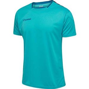 Hummel HMLAuthentiek T-shirt van Poly Jersey S/S voor kinderen, Bluebird, 116