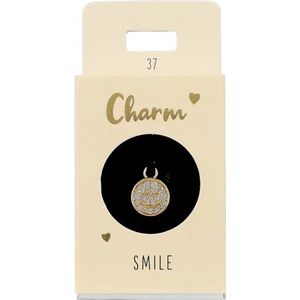 Depesche 11834-037 Bedel Emoji, vergulde hanger voor kettingen, armbanden en oorbellen, ideaal als klein geschenk