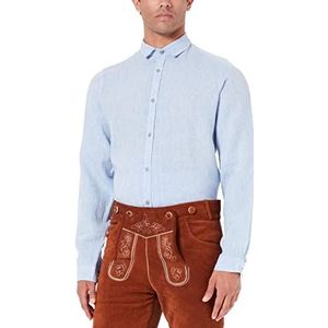 Bergfeuer Heren Moses overhemd, lichtblauw, standaard, lichtblauw, S