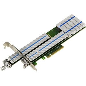 KALEA-INFORMATIQUE PCIe 3.0 x8-controllerkaart voor 2 SSD M.2 NVMe M Key HARWARE Raid 0 1, JBOD met uittrekbare laden en hotplug
