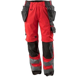 Mascot Safe Supreme Broek met spijkerzakken 15531-860 - hi-vis rood/donkerantraciet