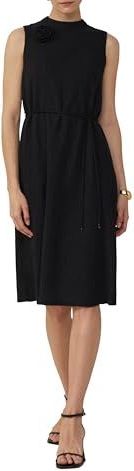 A-lijn Jurk - Ronde Halslijn - Viscose - Mouwloos - 3D-effect