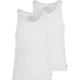 Calvin Klein Tanktop voor heren, 2 stuks, met stretch, wit, S