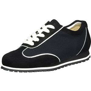 Hassia Dames Piacenza, brede G-sneakers, zwart, 41 EU