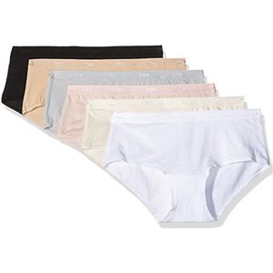 Dim Les Pockets EcoDim boxershorts voor dames, comfortabel en zacht, 6 stuks, Basisset, L