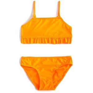 Koton Bikiniset Ruffle Detail Strappy Zwembroek voor meisjes, Fushia (332), 7-8 Jaar