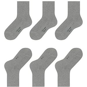 FALKE Uniseks-kind Sokken Family 3-Pack K SO Katoen Eenkleurig 3 paar, Grijs (Light Grey 3400), 23-26