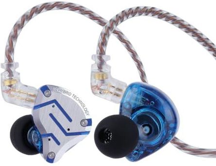 Linsoul KZ ZS10 Pro - Hybride IEM Koptelefoon - Verblindend Blauw - 4BA+1DD 5 Driver