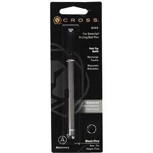 Cross Balpen vullingen (voor Selectip Pens, medium) zwart, 1 stuk (1 stuk)