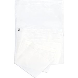 Unipapel 250 transparante enveloppen van kunststof, zelfklevend, voor verzenddocumenten, buitenkant: 142 x 130 mm, binnenkant: 120 x 130 mm, eenvoudig scannen, waterdicht, perfect voor paklijst