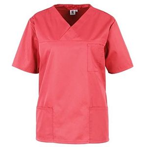 BEB Dames Kasack Basic Unisex Medisch Slip Shirt, koraal, L