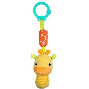 Heldere starts, speelgoed voor onderweg. giraf geel