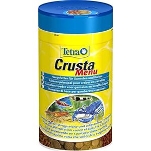 Tetra Crusta Menu - 4-in-1 voer met sticks, pellets, wafers en granules voor garnalen en, voor een gevarieerde voeding, 100 ml blik