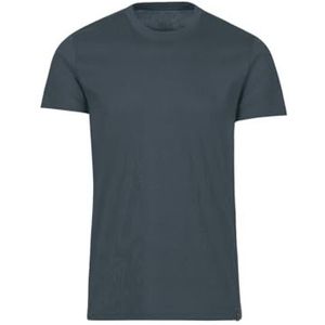 Trigema Heren slim fit T-shirt van deluxe katoen, grijs (antraciet 018), L